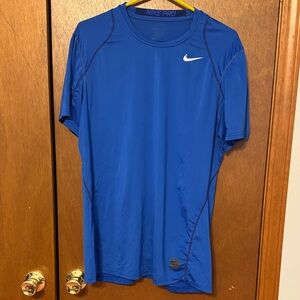 Nike Men's Pro Blue Short Sleeve Tee